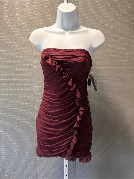 wild fable Dresses & Skirts - Wild Fable Strapless Ruffled Ruched Mini Dress